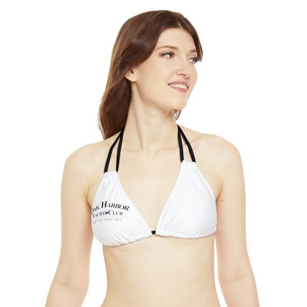 Strappy Triangle Bikini Top (AOP) - Image 3