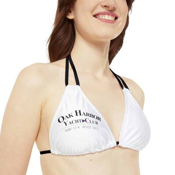 Strappy Triangle Bikini Top (AOP) - Image 4