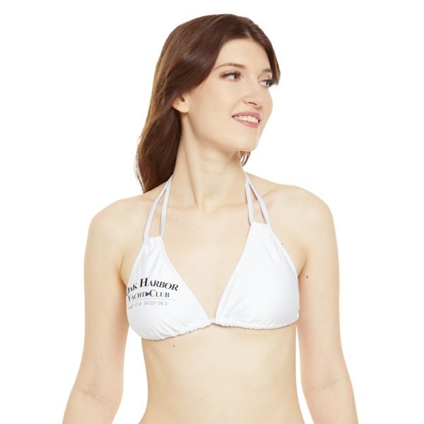 Strappy Triangle Bikini Top (AOP) - Image 7