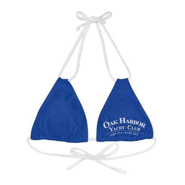 Strappy Triangle Bikini Top (AOP)