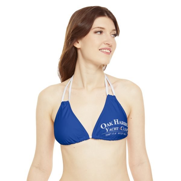 Strappy Triangle Bikini Top (AOP) - Image 3