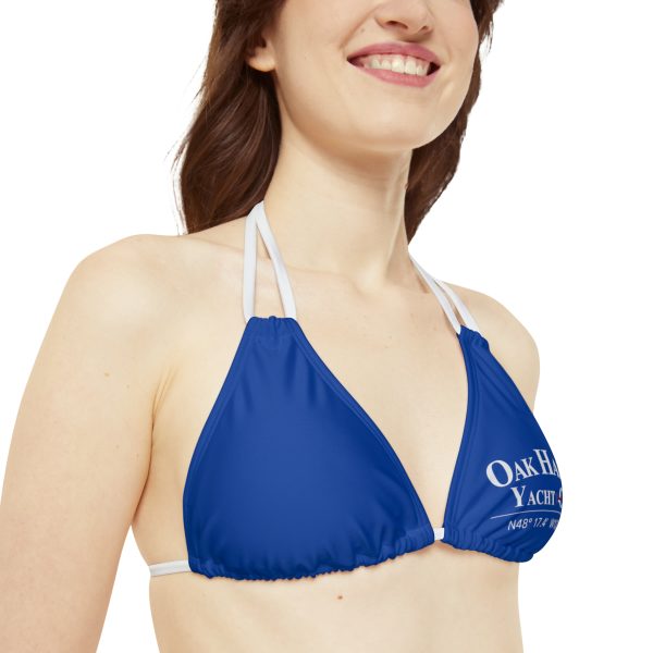Strappy Triangle Bikini Top (AOP) - Image 4